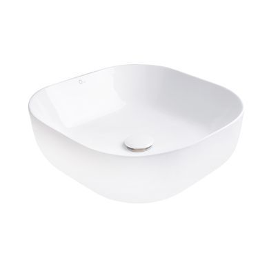 Раковина QTAP KOLIBRI 43х43 / донный клапан (QT1011K396W)