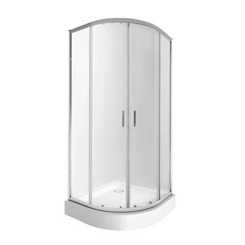 Набор QTAP душевая кабина TAURUS CRM1099AC6 CLEAR 2020X900X900 мм + поддон ROBIN 309912C 90X90X12 см с сифоном (TAUCRM1099AC6SET)