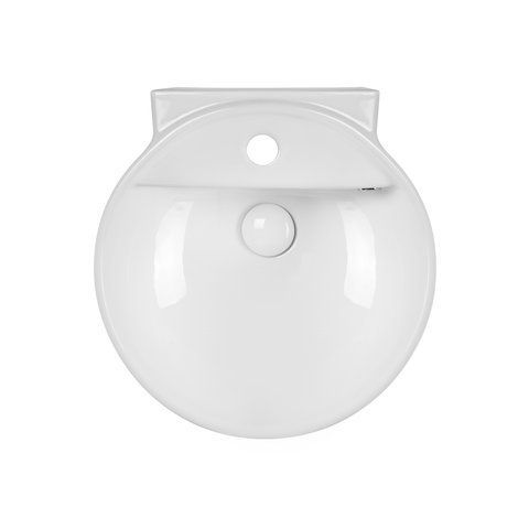 Раковина QTAP SWAN 43х43 / донный клапан (QT1611A005W)