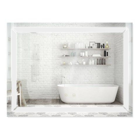 Зеркало QTAP MIDEYA 800х600 (DC-B605) с LED-подсветкой и антизапотеванием QT2078B605W