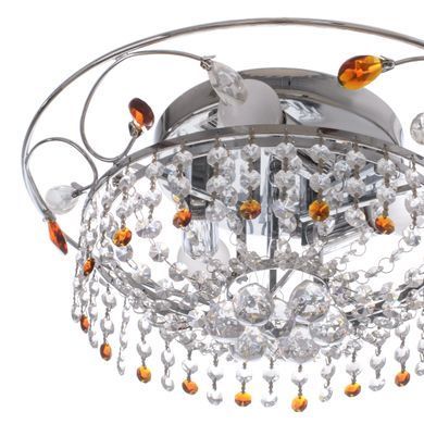 Люстра стельова торт кришталева E14 60W CH (BCL-298S/3)
