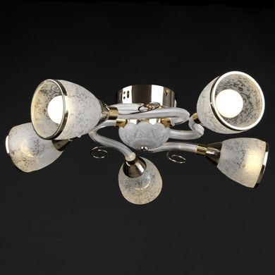 Люстра стельова з підсвічуванням LED E14 40W G (LK-511S/5)