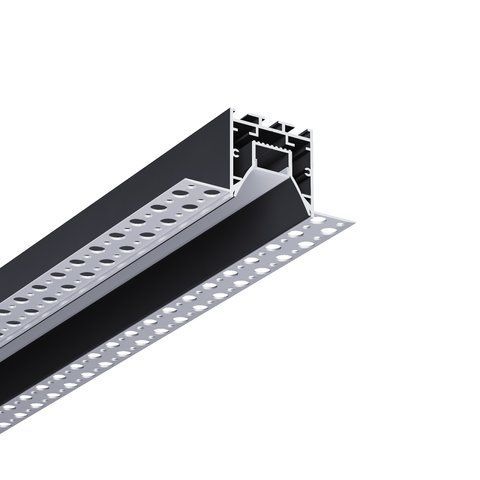 LED профіль врізний під шпаклівку KLOODI KLP165 2 з чорною вставкою "антиблік", 2м (KLP165_2)