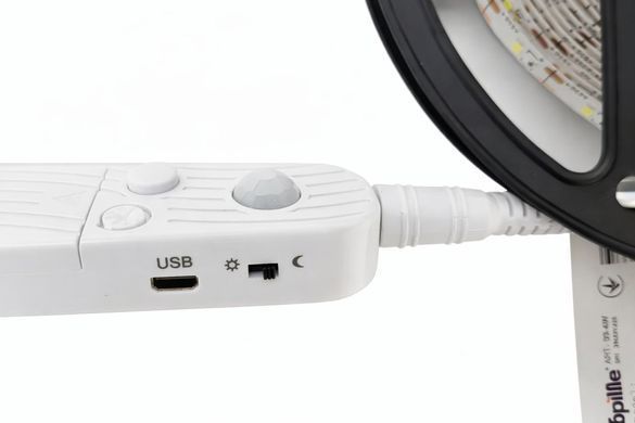 LED BY-080 5V 6W NW IP20 3M AAA 2835 Cвітлодіодна стрічка з датчиком руху
