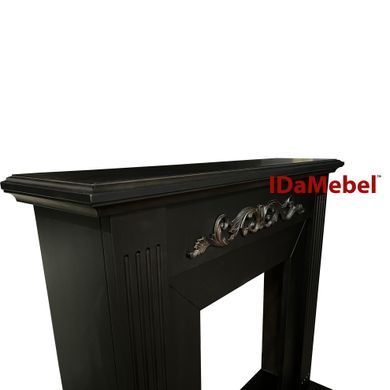 Каминокомплект IDAMEBEL ELAINE + камин ROYAL FLAME MAJESTIC BLACK (C-IDAELAINEDARKCHOCMAJBL)