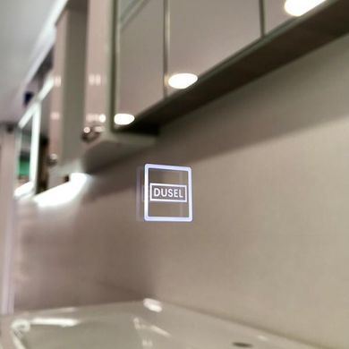 Дзеркало DUSEL LED DE-M3001 80X65 сенсорне включення / підігрів / годинник / темп (DUSEL-291)