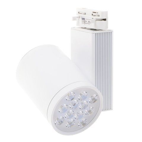 Світильник трековий поворотний LED 408/12W NW WH
