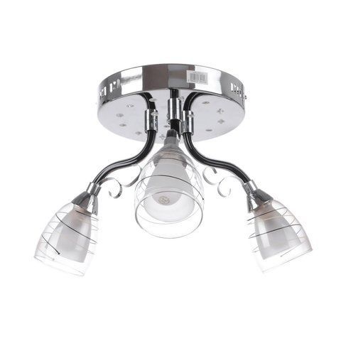 Люстра потолочная с подсветкой LED E14 40W CH (LK-512S/3)