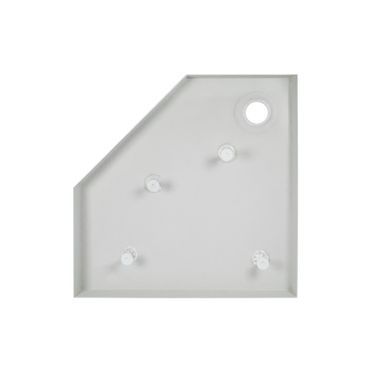 Душовий піддон акриловий QTAP DIAMOND 90х90х12 / п'ятикутний + сифон (DIAMOND309912)