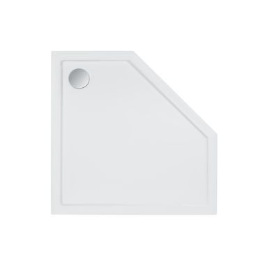 Душовий піддон акриловий QTAP DIAMOND 90х90х12 / п'ятикутний + сифон (DIAMOND309912)