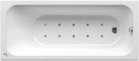 Ванна акрилова гідромасажна RAVAK CHROME 160х70 RELAX BASE (GMSR1699)