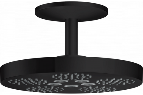 Верхній душ AXOR ONE 280 2JET зі стельовим кронштейном 211 мм MATT BLACK (48494670)