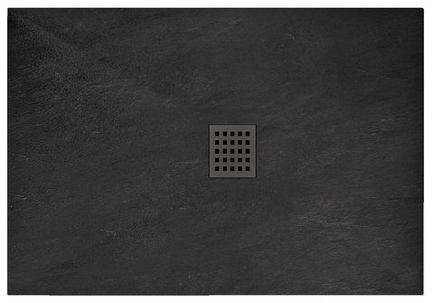 Душовий піддон REA BLACK ROCK 80х100 (REA-K4578)