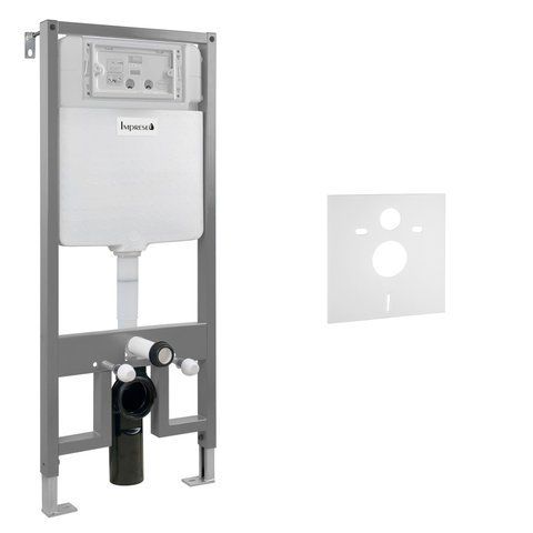 Комплект 3в1: Инсталляция для унитаза IMPRESE I-FRAME (I1230)