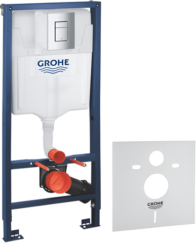 Комплект 3в1: Инсталляция для унитаза GROHE RAPID SL (38772001/37131000)
