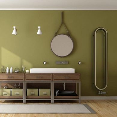 Радиатор ISAN CORON 1500X330 RAL9016 Подключение нижнее по центру