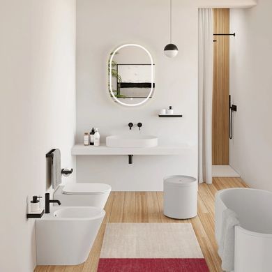 Раковина из искусственного камня REA IRIS 35.5х70 / белая (REA-U4305)