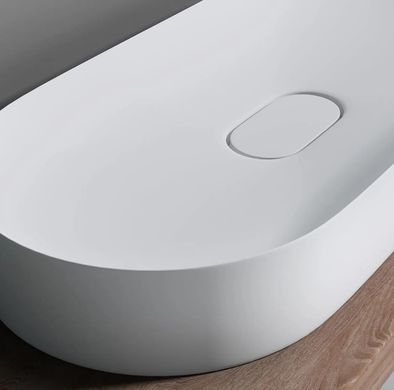 Раковина из искусственного камня REA IRIS 35.5х70 / белая (REA-U4305)