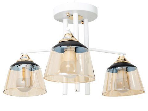 Люстра стельова LK-725S/3 E27 WH+FG