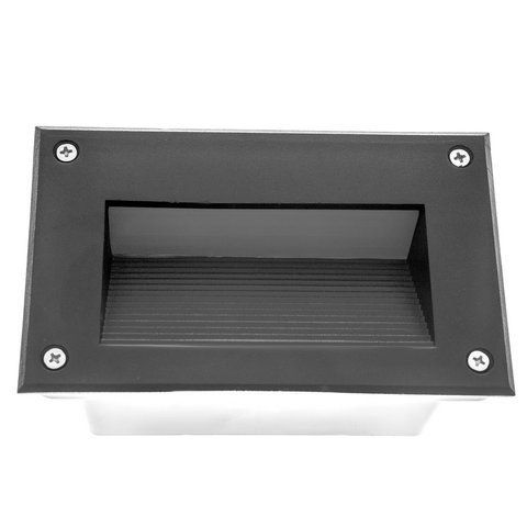 Світильник вуличний для сходів LED 3W WW IP54 BK (AL-903)