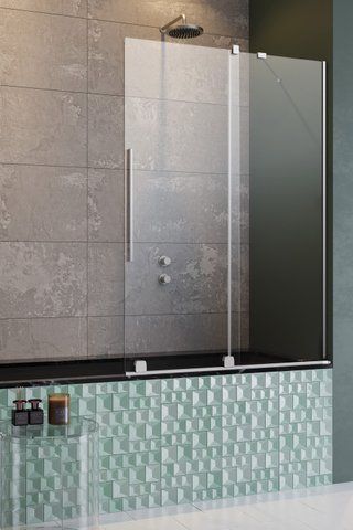 Шторка на ванну RADAWAY FURO PND II 53.8х150 R / профіль хром / скло прозоре (95040U02Z1)