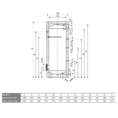 Бойлер електричний DRAZICE OKCE 1000 S/1MPA (105513033)