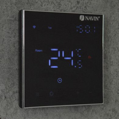 Терморегулятор для електричної теплої підлоги NAVIN EH602 B-16A WI-FI / чорний (24-660074-0441)