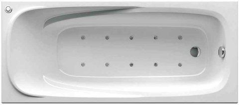 Ванна акрилова гідромасажна RAVAK VANDA II 160х70 RELAX BASE (GMSR1424)