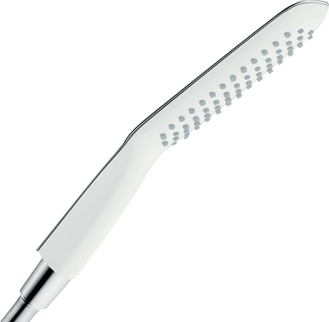 HANSGROHE лейка PURAVIDA 120 1JET ECOSMART хромированная/белая: 9л/мин (28568400)
