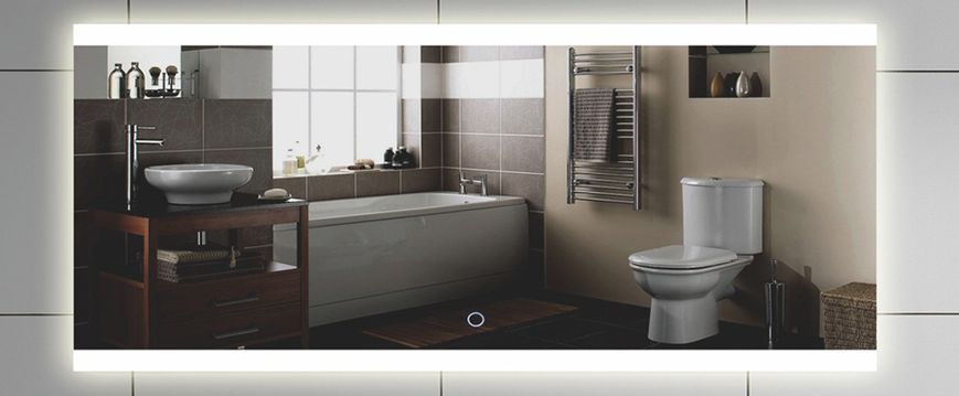 Дзеркало INSANA LED - 176 120х70 / підсвітка / антизапотівання / час / температура (А0047413)