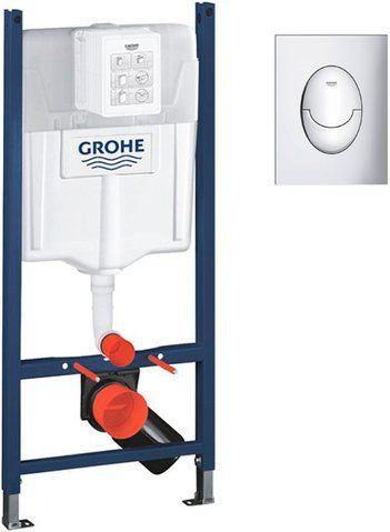Комплект 2в1: Инсталляция для унитаза GROHE RAPID SL (3884000G + 38505000)