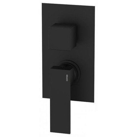 Смеситель для душа GRB KALA BLACK на 2 выхода, черный матовый (60135601)