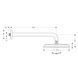 HANSGROHE Верхній душ RAINDANCE CLASSIC AIR 240 мм з тримачем 383 мм, CHROME/GOLD OPTIC (27424090)