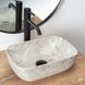 Раковина REA CAMELIA LIGHT STONE GREY 25х36 / серая (REA-U0362)