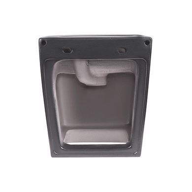Раковина моноблок QTAP 37х41 / черная / донный клапан (QT1711G808MB)