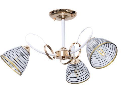 Люстра стельова LK-728S/3 E27 WH+FG