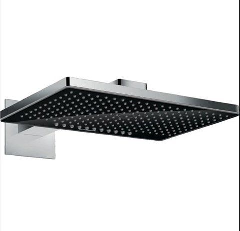 HANSGROHE Верхній душ RAINMAKER SELECT 460 2JET з тримачем BLACK/CHROME (24005600)