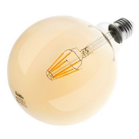 Лампа світлодіодна LED 6W E27 COG WW G125 AMBER 220V