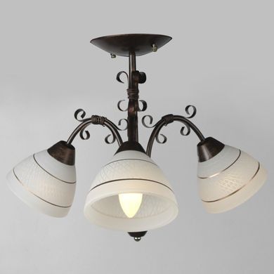 Люстра стельова E27 60W BR (LK-526C/3)