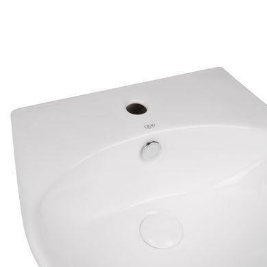 Раковина моноблок QTAP VIRGO 43х55 / донный клапан (QT1811037GW)