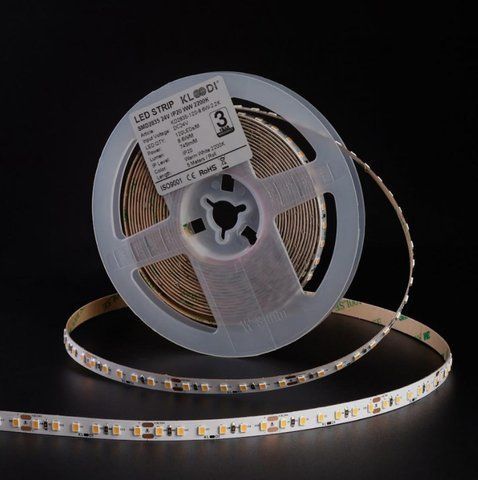 LED стрічка KLOODI KD2835-120-8.6W-2.2K-24V 120LED 2200K 700LM IP20 24V (KD2835-120-8.6W-2.2K-24V)