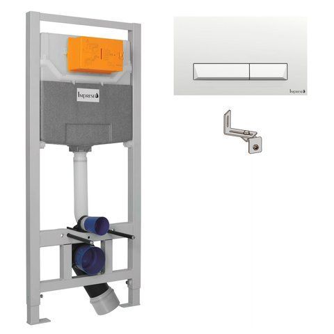 Комплект 3в1: Инсталляция для унитаза IMPRESE I-FRAME (I8109)