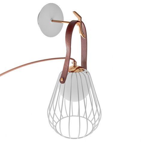 Бра настенное накладная в спальню лофт BL-529W/1 G9 WH