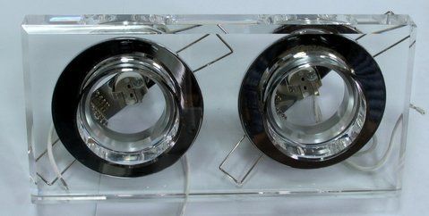 Светильник точечный декоративный HDL-G141/2 CL CRYSTAL MR16