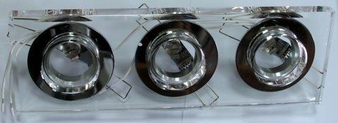 Светильник точечный декоративный HDL-G141/3 CL CRYSTAL MR16