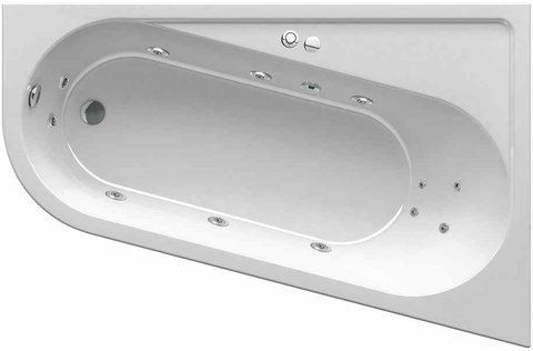Ванна акрилова гідромасажна RAVAK CHROME R 170х105 RELAX PRO (GMSR1368)