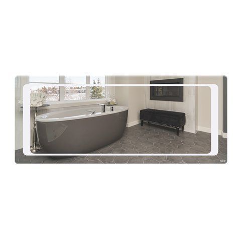 Зеркало QTAP LEO 1200х500 с LED-подсветкой QT117814276080W, 500х1200