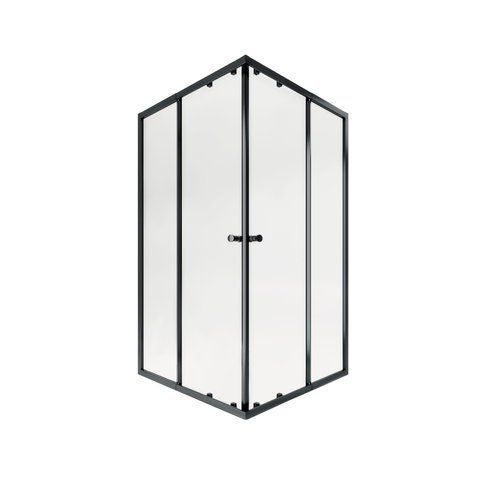 Душова кабіна QTAP PISCES BLA107-9SC5 75-90X75-90 см, скло CLEAR 5 мм без піддону (PISBLA1079SC5)