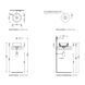Раковина FLAMINIA MINI TWIN LAVA GREY 27х27 (5059222)