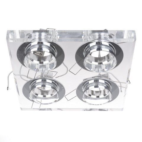 Светильник точечный декоративный HDL-G141/4 CL CRYSTAL MR16